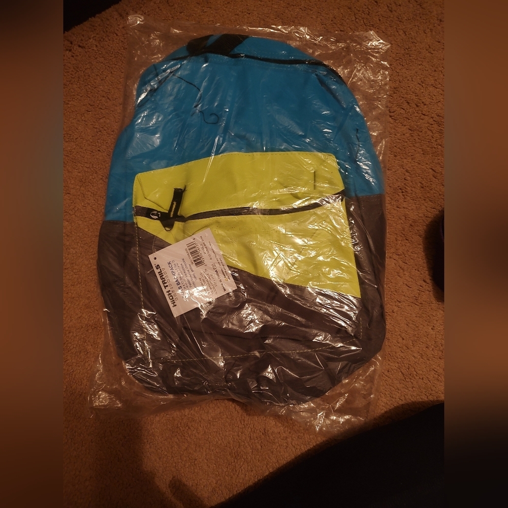 Colorblock Backpack with Front Pocket